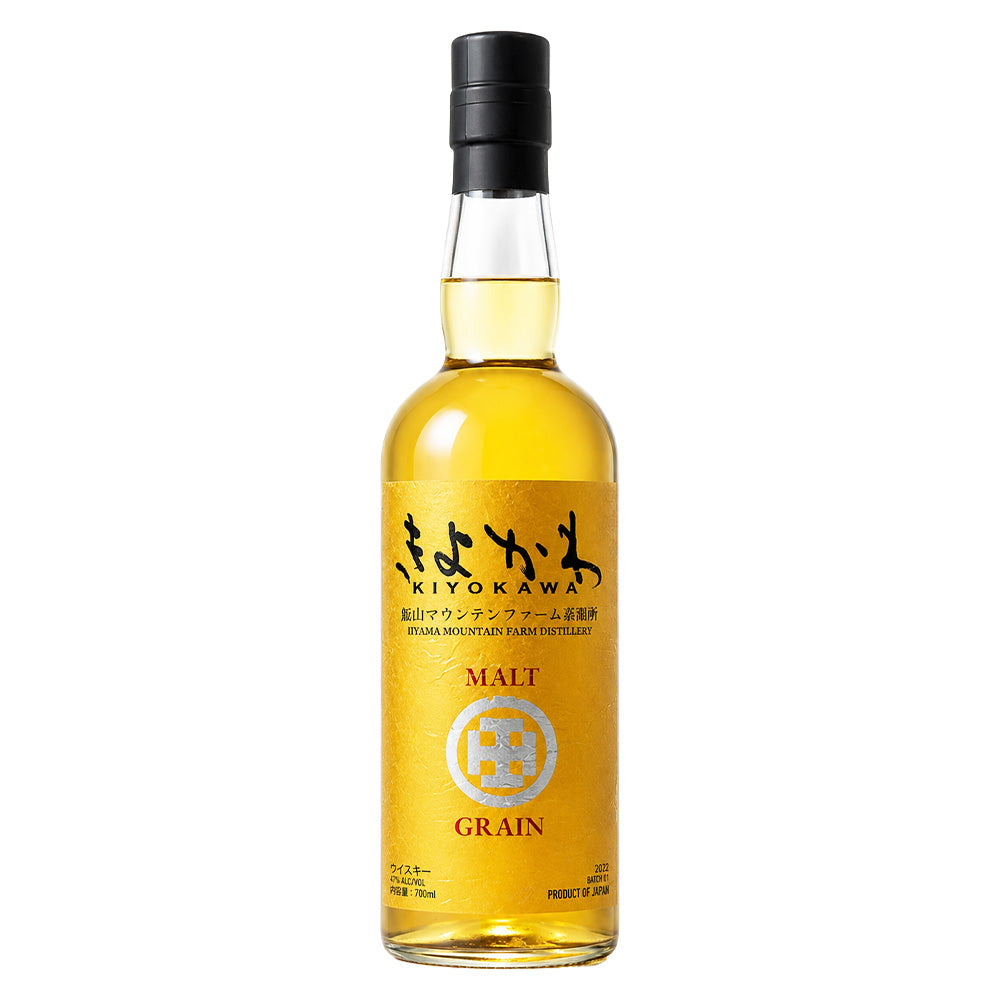 きよかわ KIYOKAWA モルト＆グレーン 46% 700ml 飯山マウンテンファーム蒸溜所 箱なし ブレンデッド ウイスキー