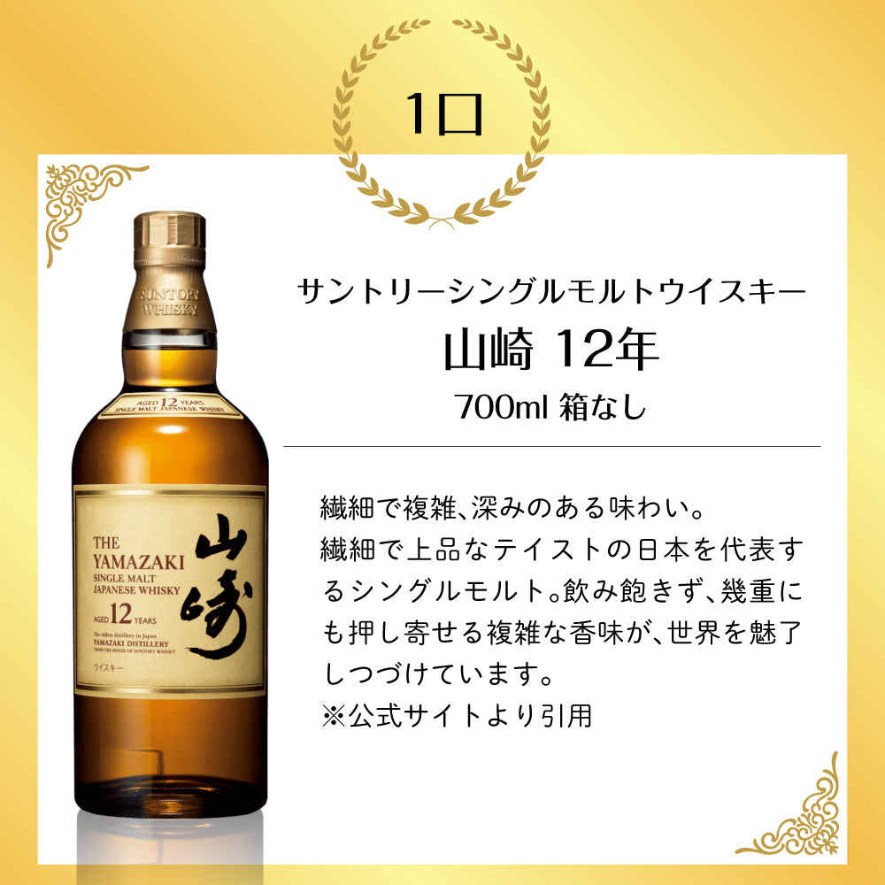 【第3弾】50口限定 SAKE People厳選 豪華ウイスキーくじ