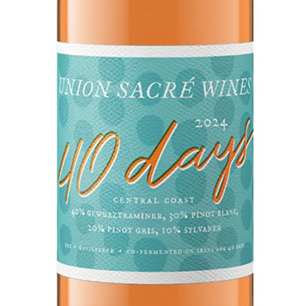 ユニオン サクレ ワインズ 40デイズ オレンジ 2024 750ml オレンジワイン アメリカ カリフォルニア 辛口