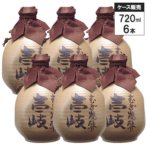 【6本セット】玄海酒造 本格むぎ焼酎 壱岐 徳利（ペコ）25% 720ml 箱付 麦焼酎 長崎県