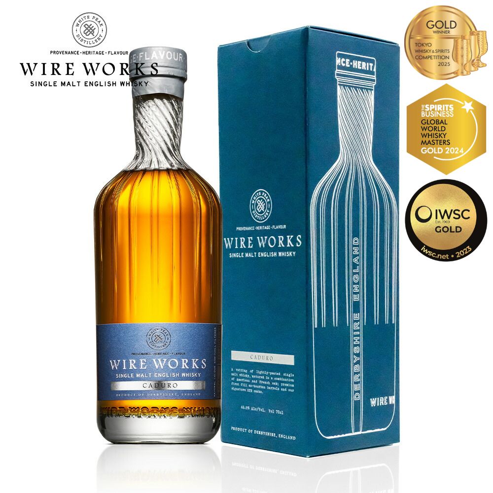【正規輸入品】ワイヤーワークス カデューロ 46.8% 700ml 箱付 シングルモルト イングリッシュウイスキー ホワイトピーク蒸留所