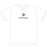 SAKE People ロゴプリント ホワイトTシャツ SMLXL 4サイズ