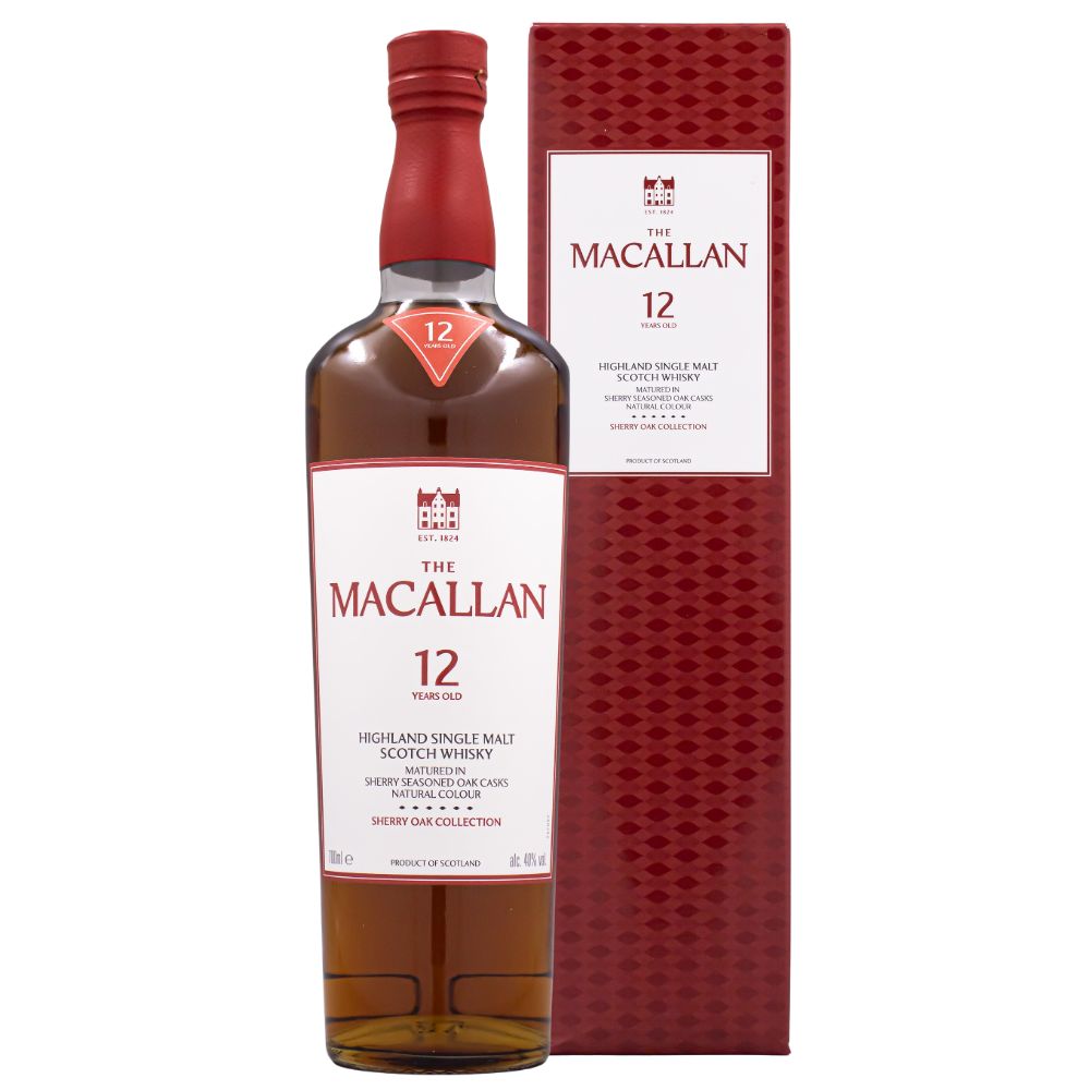 ザ マッカラン 12年 シングルモルト シェリーオーク 40% 700ml 箱付 スコッチ ウイスキー