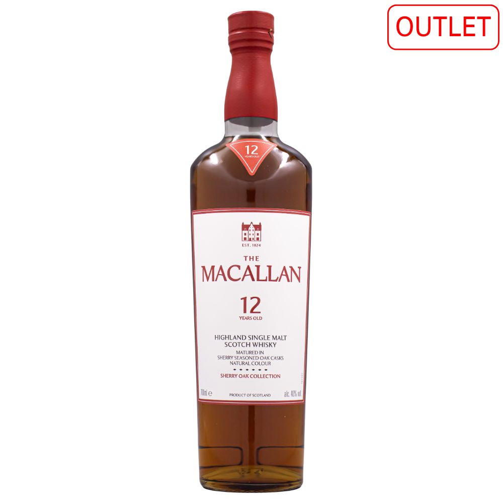 ザ マッカラン 12年 シングルモルト シェリーオーク 40% 700ml 箱なし スコッチ ウイスキー アウトレット