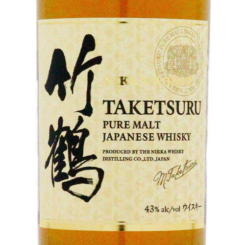 【新ラベル】 ニッカ 竹鶴 ピュアモルト ホワイトラベル 43% 700ml 箱なし ジャパニーズ ウイスキー