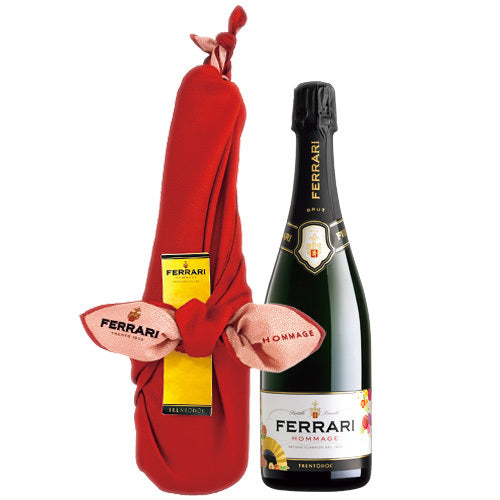 【風呂敷包み】 フェッラーリ オマージュ NV 750ml イタリア トレント ブリュット スプマンテ スパークリング ワイン