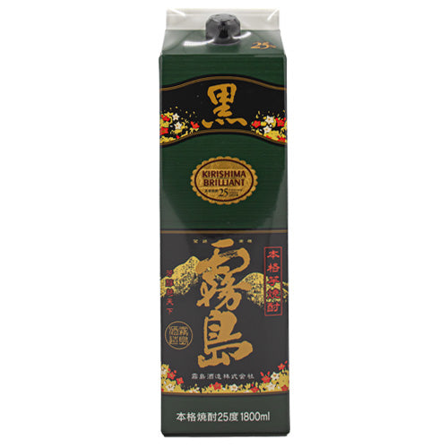 本格 芋 焼酎 黒霧島 チューパック 25% 1800ml 霧島酒造 紙パック 芋焼酎 宮崎県