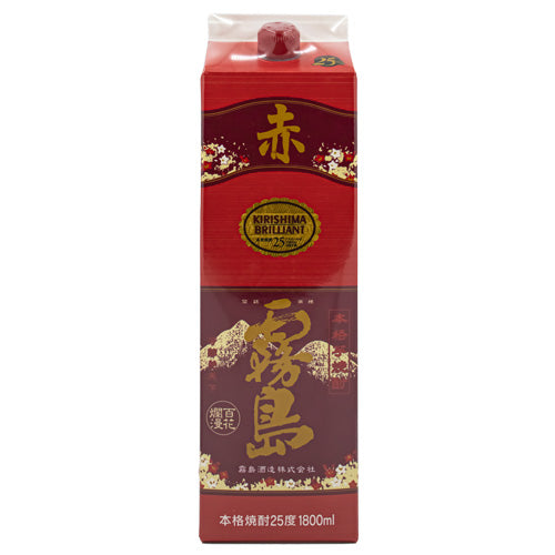本格 芋 焼酎 赤霧島 25% チューパック 1800ml 霧島酒造 紙パック 芋 焼酎 宮崎県
