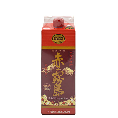 本格 芋 焼酎 赤霧島 25% スリムパック 900ml 霧島酒造 紙パック 芋